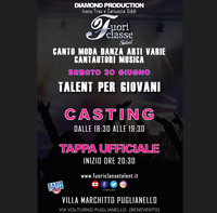 Fuoriclasse Talent, sabato 30 giugno, a Puglianello